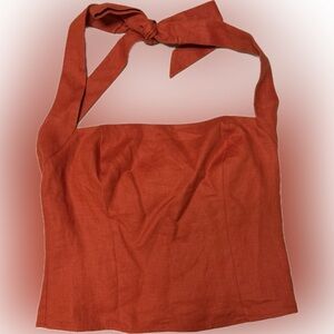 Reformation Rust Halter Top | Sz 4
